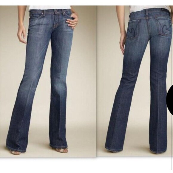 Citizens of Humanity Ingrid Low Waist Flare Jeans Denim Size 27 - Picture 1 of 12
